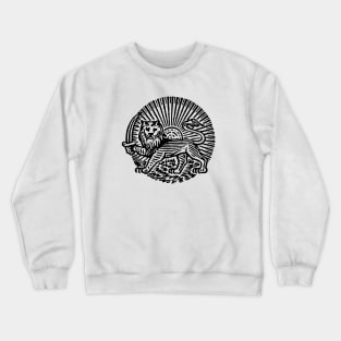 Persian Lion and Sun Crewneck Sweatshirt